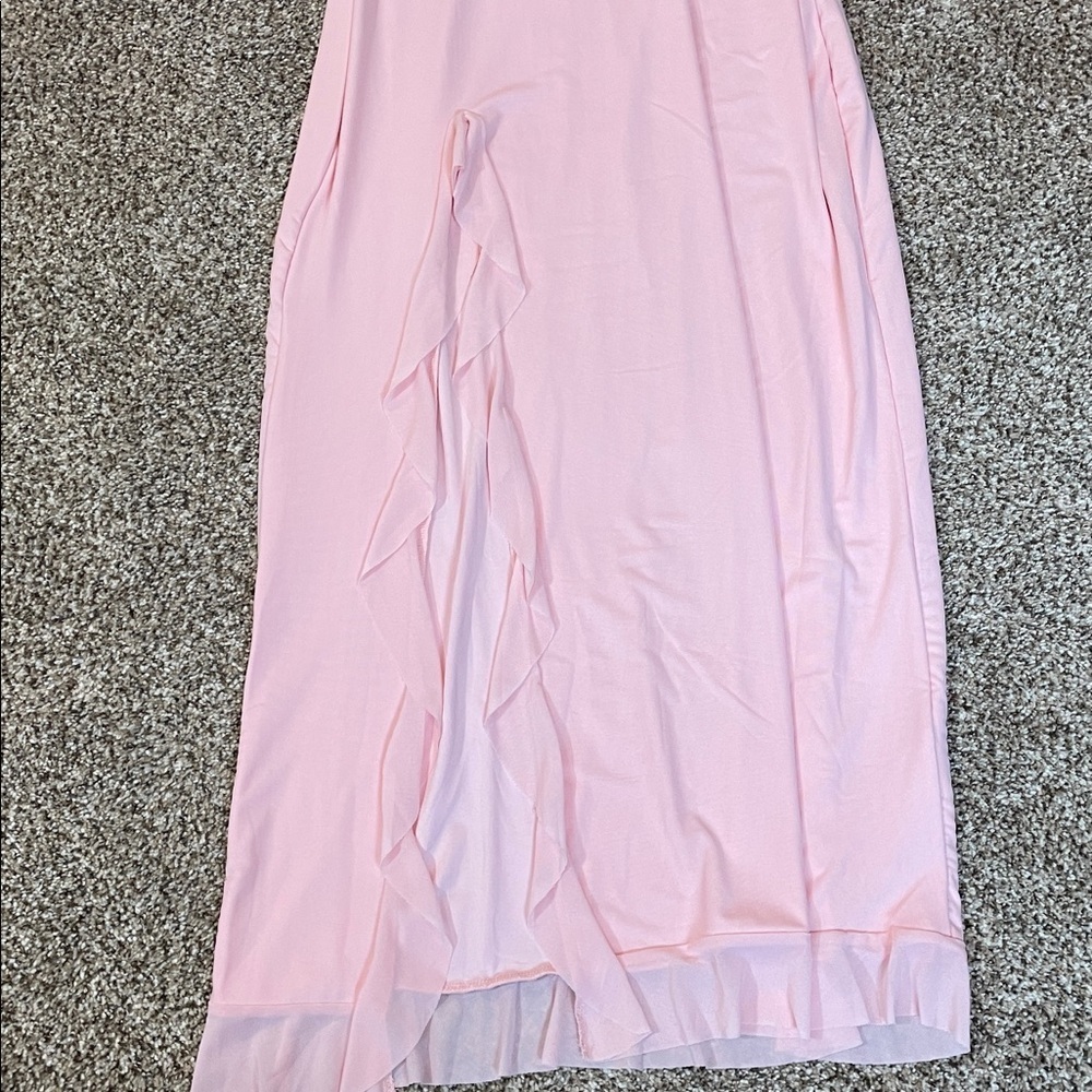 ⚫️Elegant Pink Sleeveless Dress - Picture 2 of 4